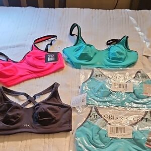 Victoria's Secret Sports Bras - Pink, Turquoise, Black